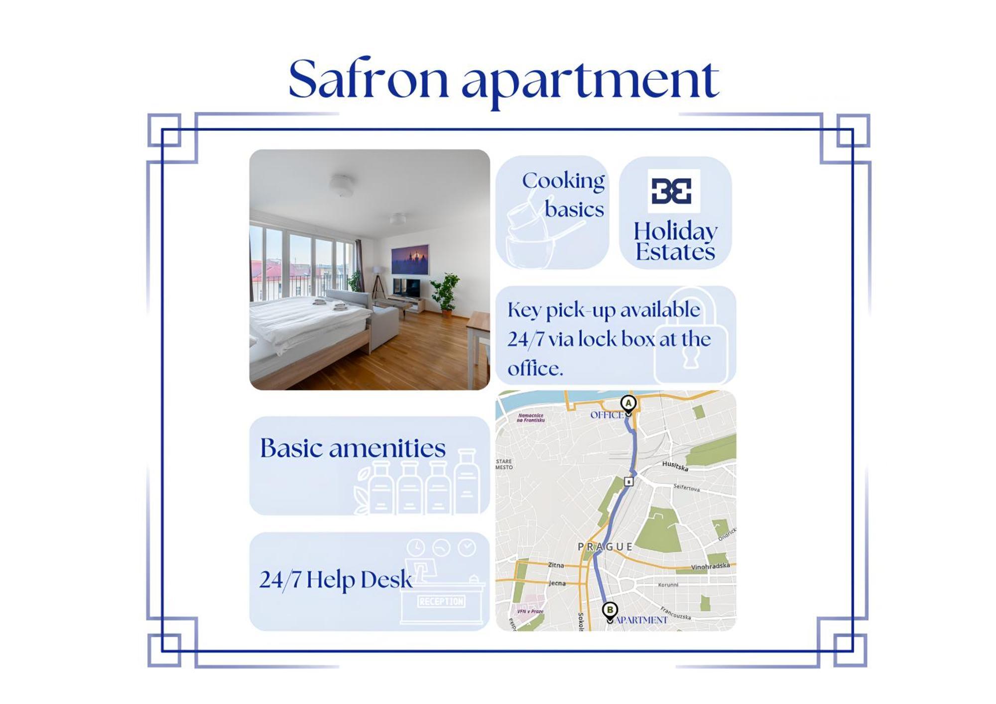 Sunny Safron Apartment Praga Esterno foto